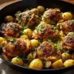 Garlic Parmesan Chicken and Potatoes (One-Pan Dinner) Recipe