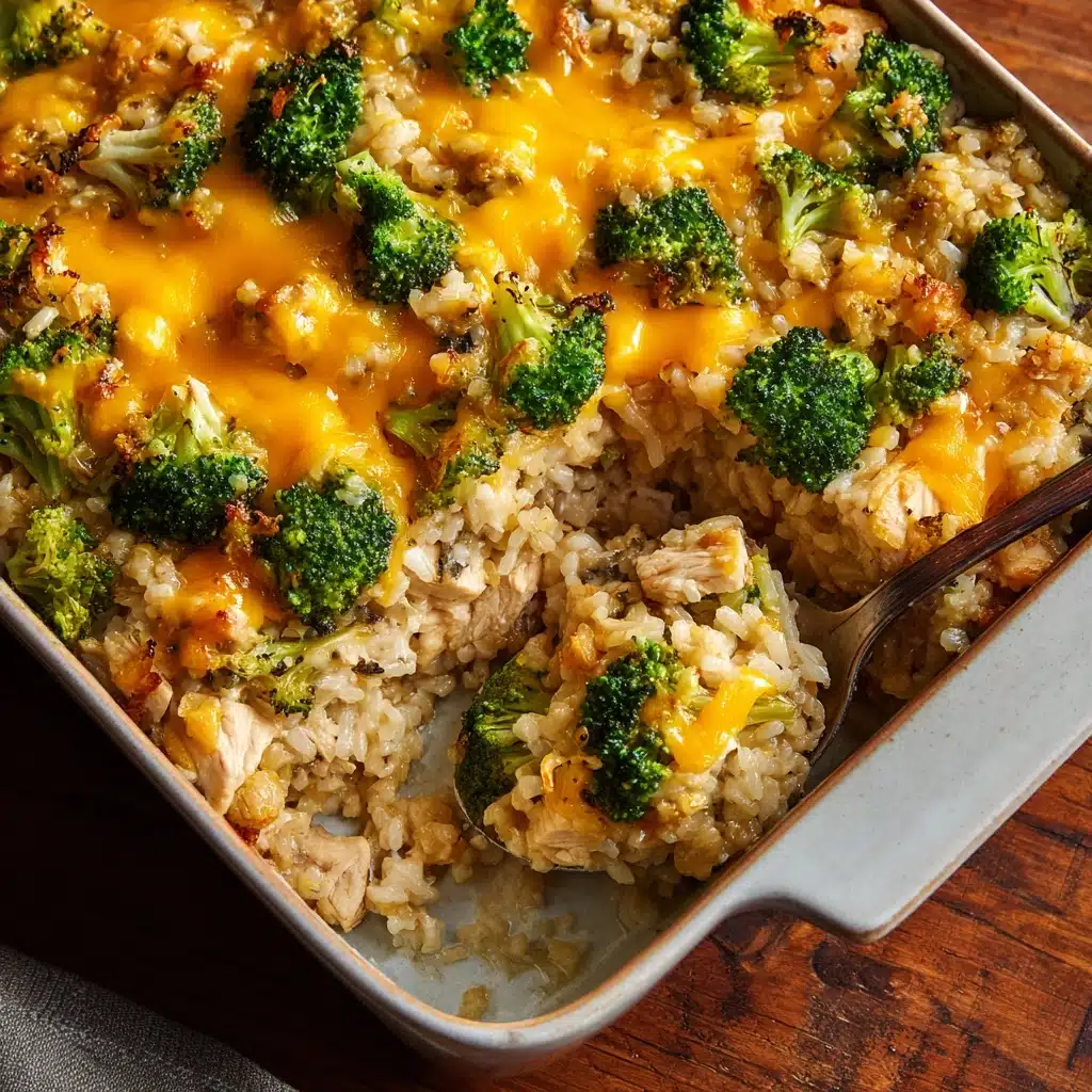 Cheesy Broccoli Chicken and Rice Casserole Recipe