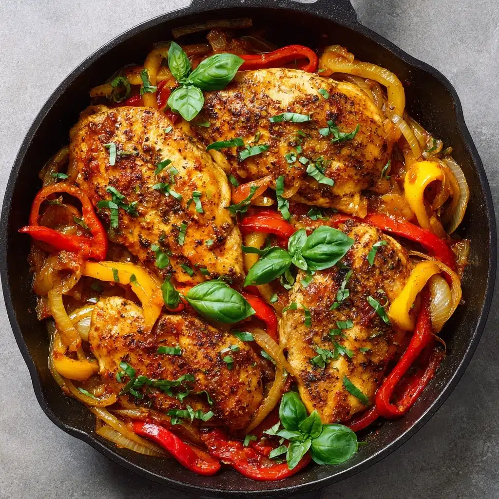 Savory Italian Chicken with Peppers and Meat Recipe - Recipe Image