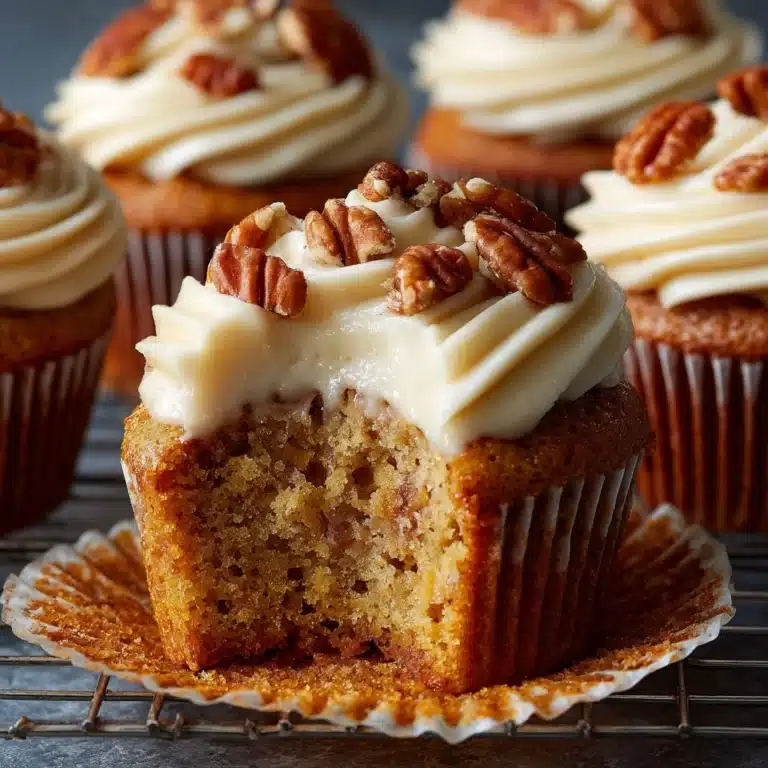 Banana Cinnamon Pecan Cupcakes with Cream Cheese Frosting Recipe