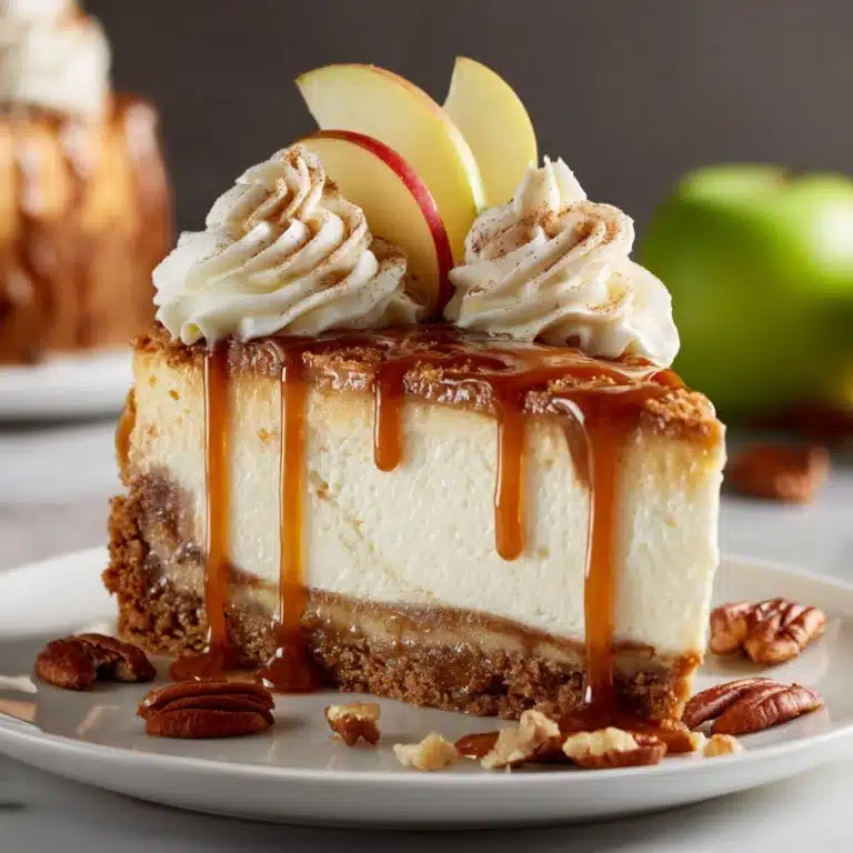 Caramel Apple Blondie Cheesecake Recipe
