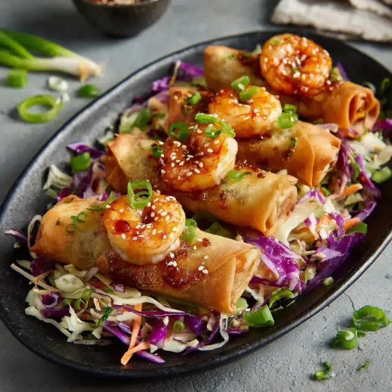 Crispy Shrimp and Cabbage Egg Rolls Recipe