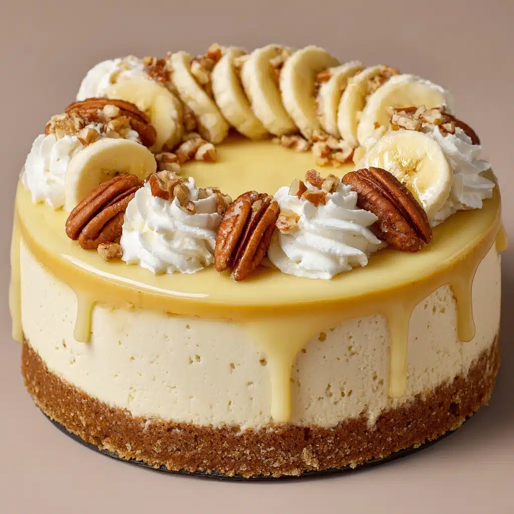 No Bake Banana Pudding Cheesecake Recipe - Recipe Image