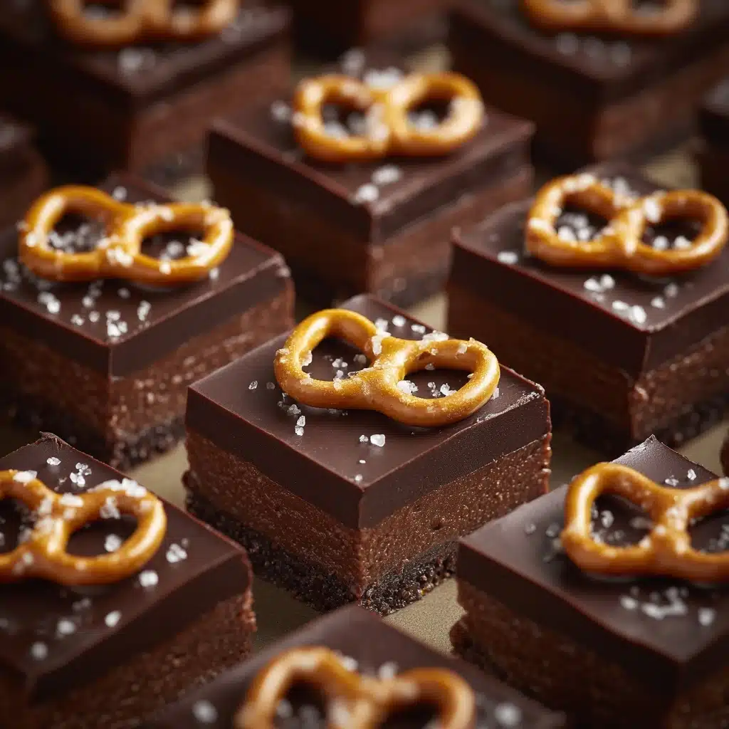 Chocolate Caramel Peanut Butter Pretzel Bars Recipe - Recipe Image