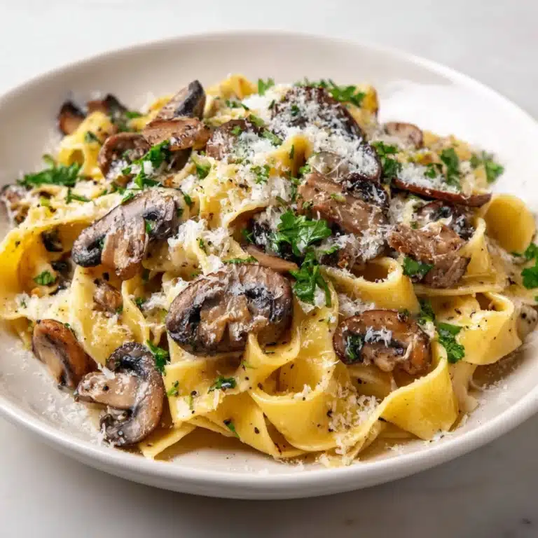 Garlic Mushroom Pasta Recipe