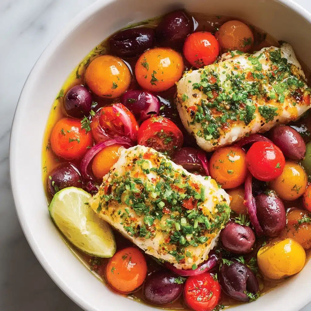 Mediterranean Baked Fish: A Flavorful Dinner Delight! Recipe - Recipe Image