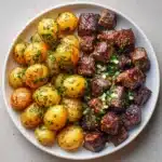 Garlic Butter Steak Bites and Potatoes Recipe
