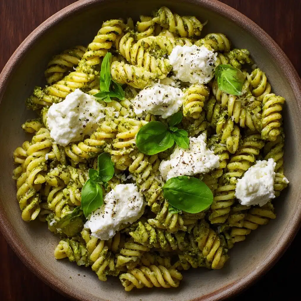 One Pot Melty Burrata Lemon Pesto Pasta: An Incredible Ultimate Recipe - Recipe Image