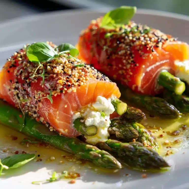Delightful Asparagus and Lemon Basil Ricotta Salmon Rolls Recipe