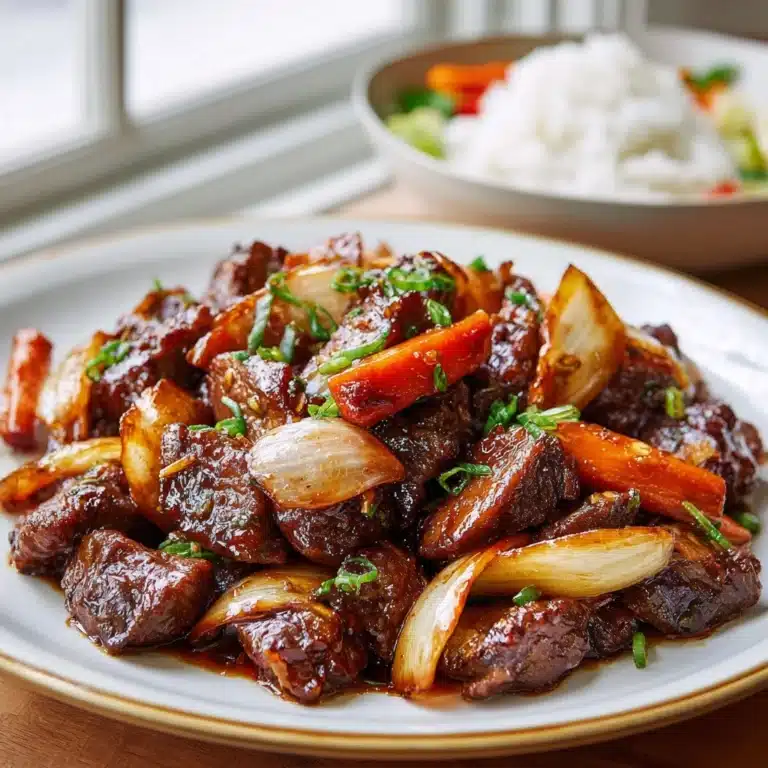 Savory Beef Onion Stir Fry Recipe