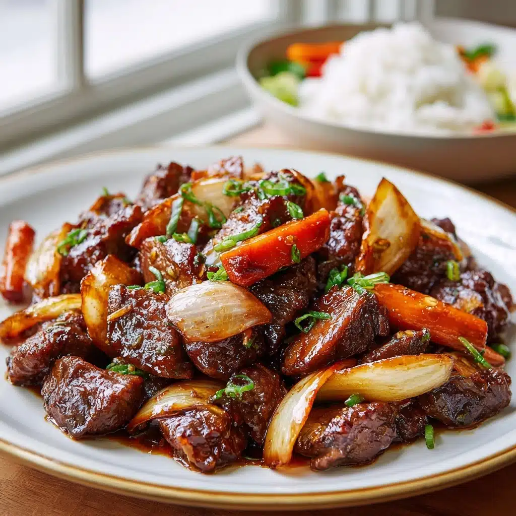 Savory Beef Onion Stir Fry Recipe - Recipe Image