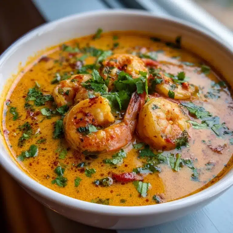 Creamy Thai Shrimp Coconut Curry Soup Recipe
