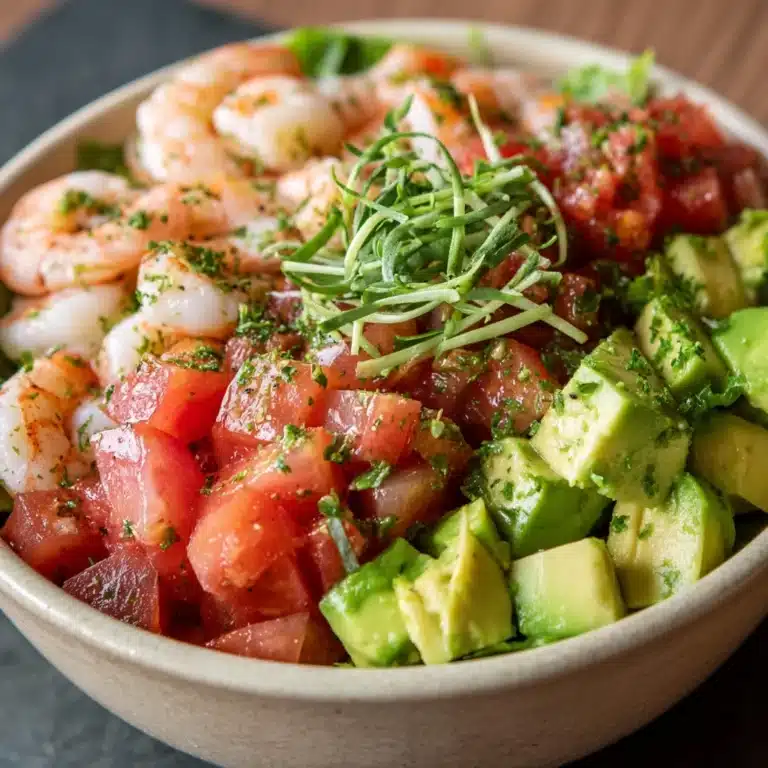 Avocado Salsa Shrimp Salad: Fresh, Zesty & Flavor-Packed! Recipe