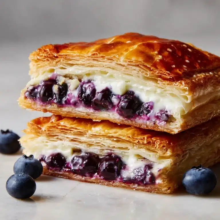 Blueberry Cream Cheese Puff Pastry Recipe
