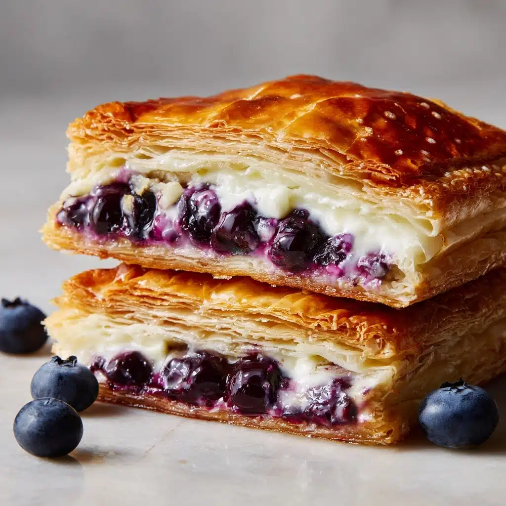 Blueberry Cream Cheese Puff Pastry Recipe - Recipe Image