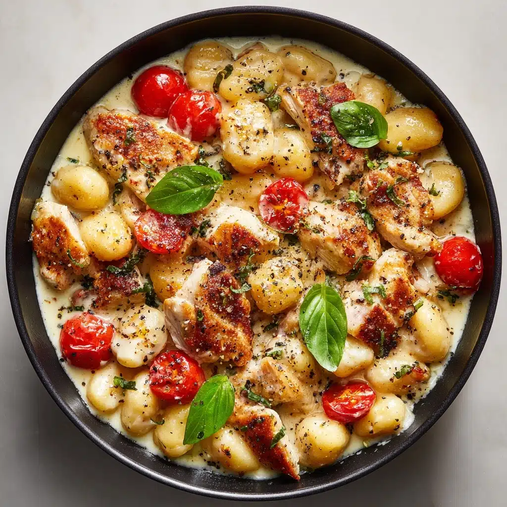 Garlic Chicken Gnocchi Skillet Recipe - Recipe Image