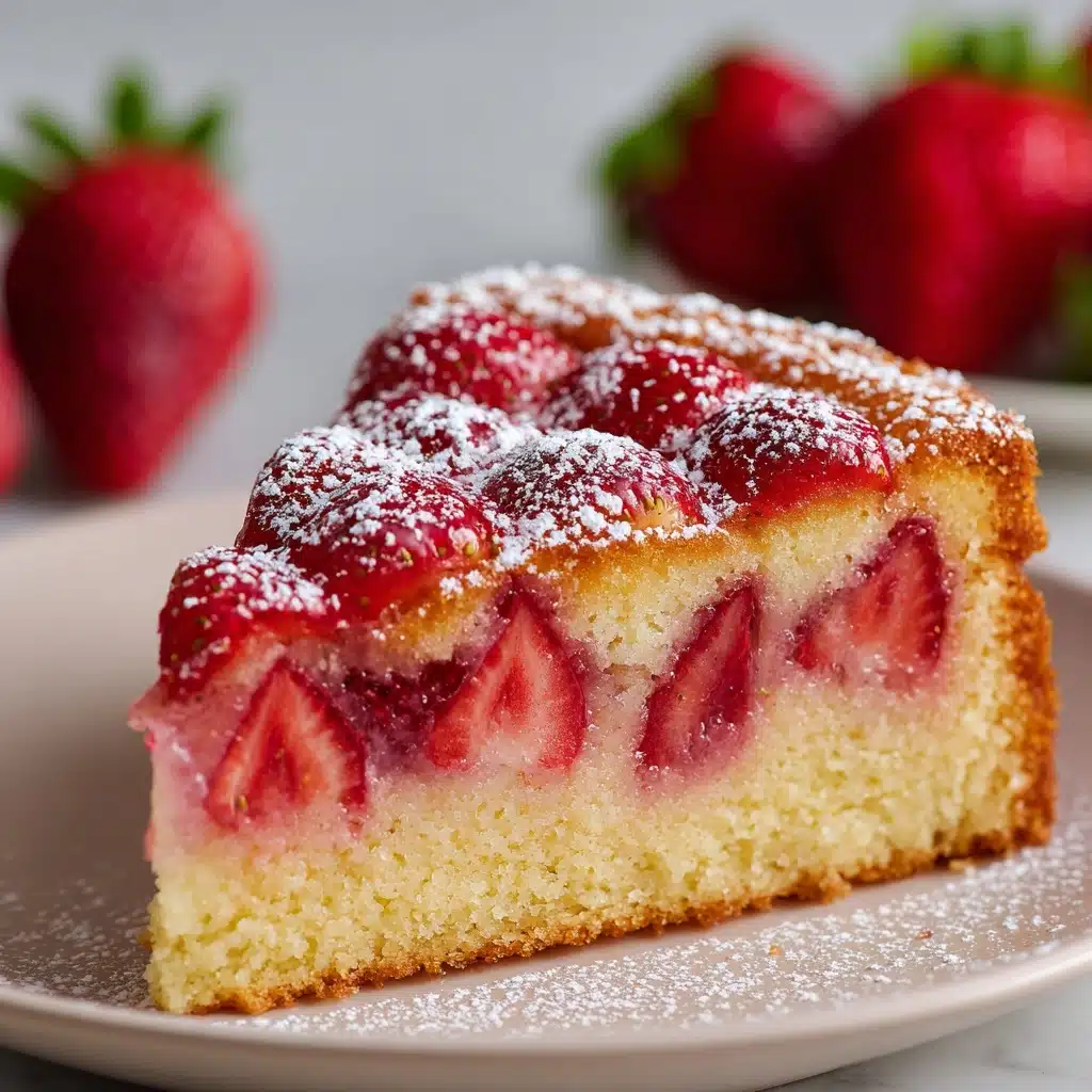 French Strawberry Cake Recipe - Recipe Image