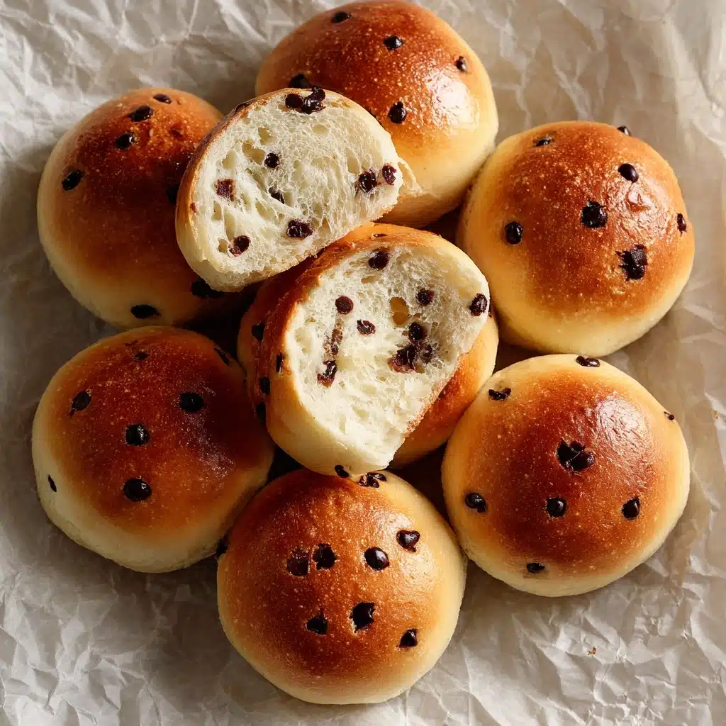 Fluffy Chocolate Chip Milk Buns Recipe - Recipe Image