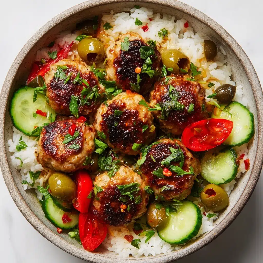 Mediterranean Chicken Meatballs Recipe - Recipe Image
