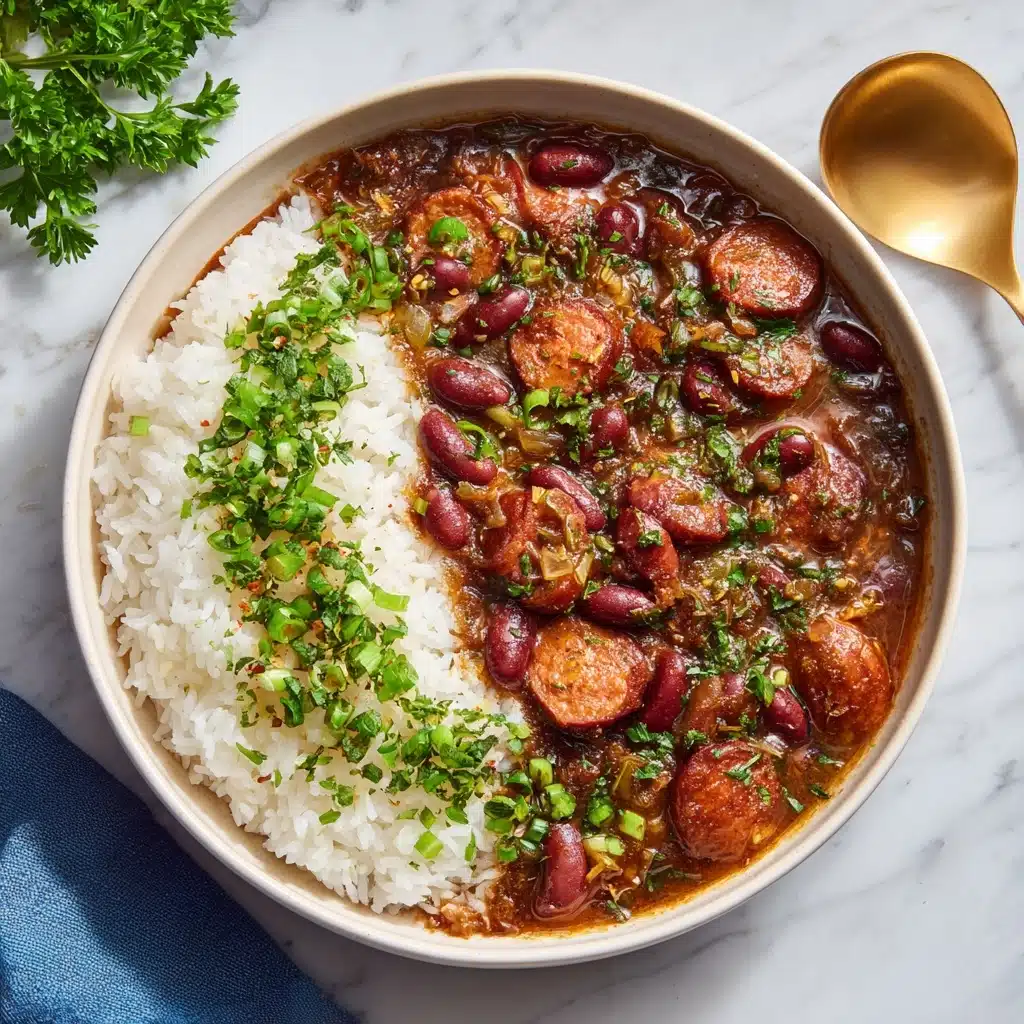 Creole Red Beans and Rice with Andouille Sausage Recipe - Recipe Image