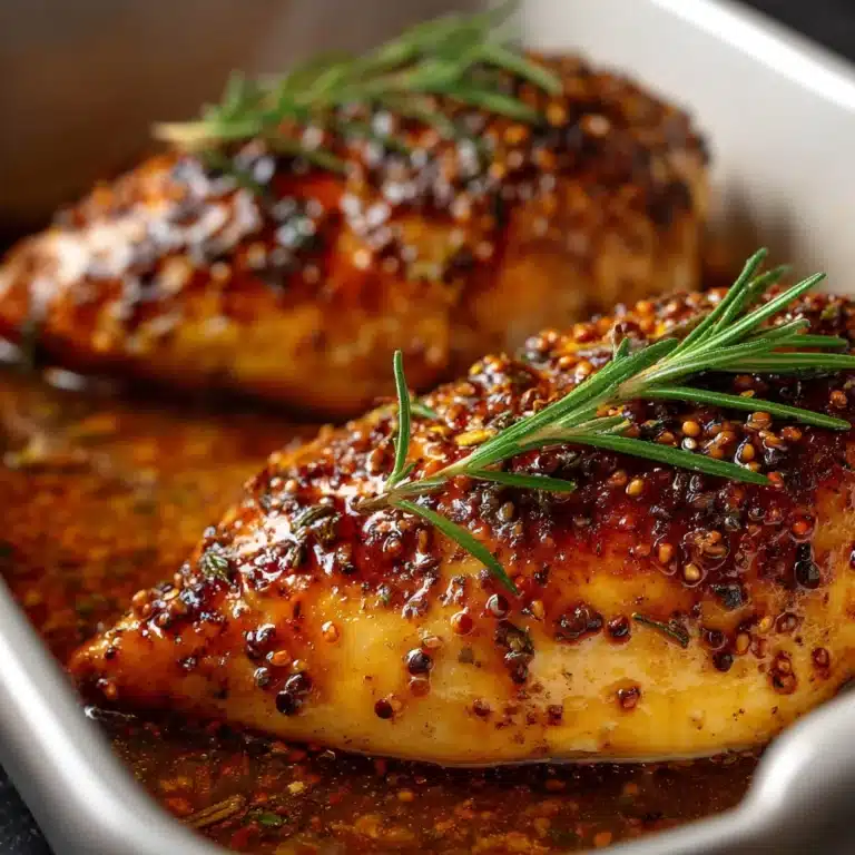 Honey Dijon Rosemary Baked Chicken Recipe