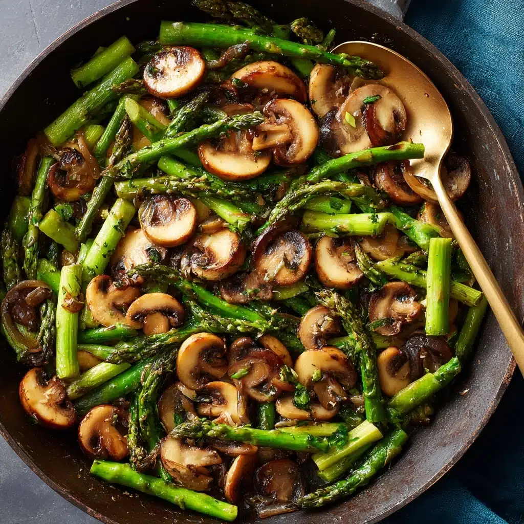 Sautéed Asparagus and Mushrooms Recipe - Recipe Image