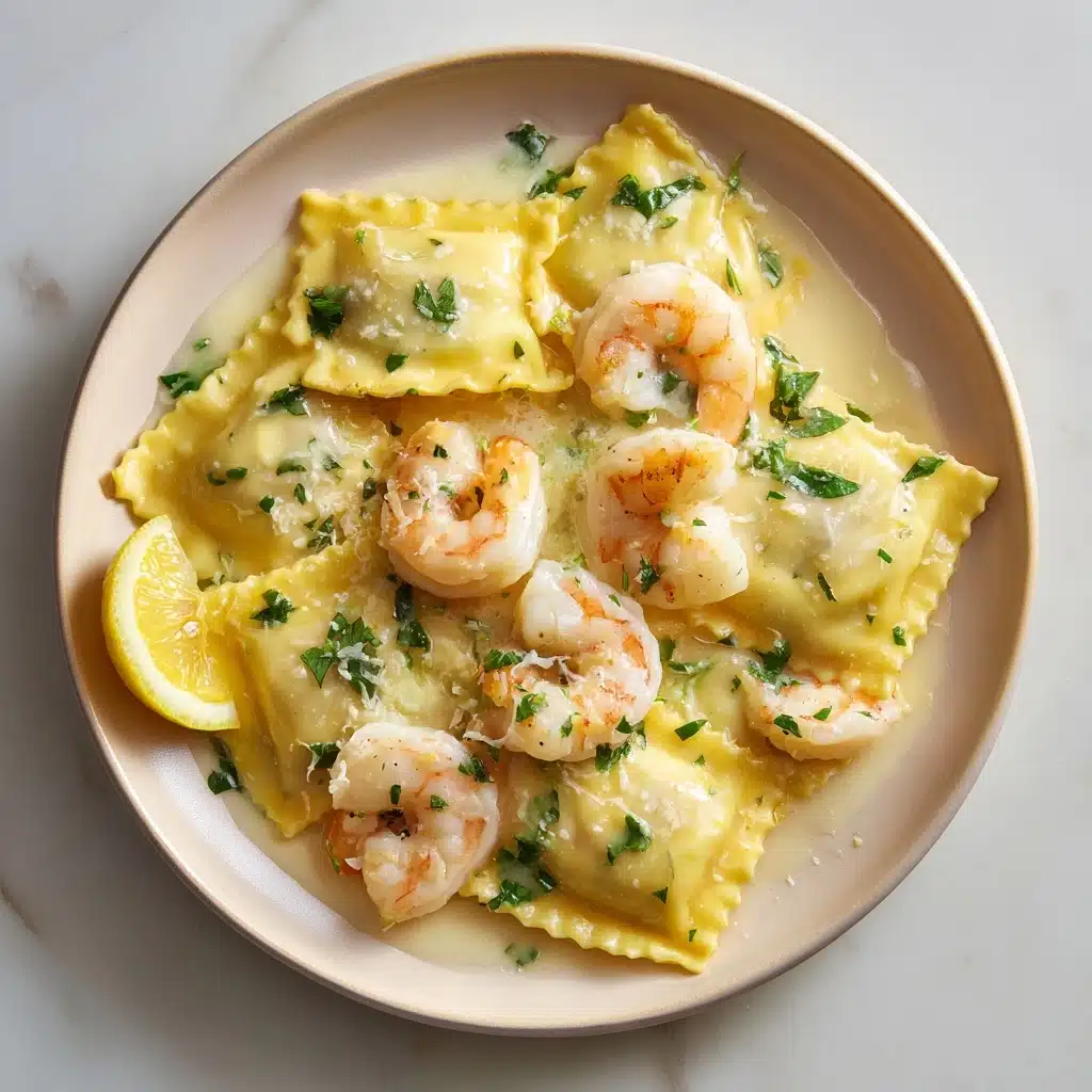 Lobster Ravioli and Lobster in a Zesty Lemon Butter Sauce Recipe - Recipe Image