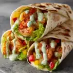 Caesar Shrimp Wraps Recipe