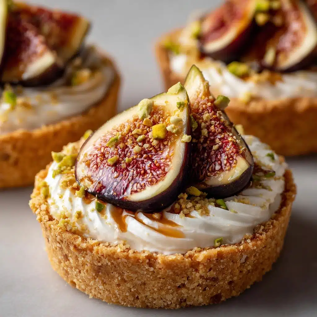 Fig and Goat Cheese Tarts with Honey and Chili Flakes Drizzle Recipe - Recipe Image