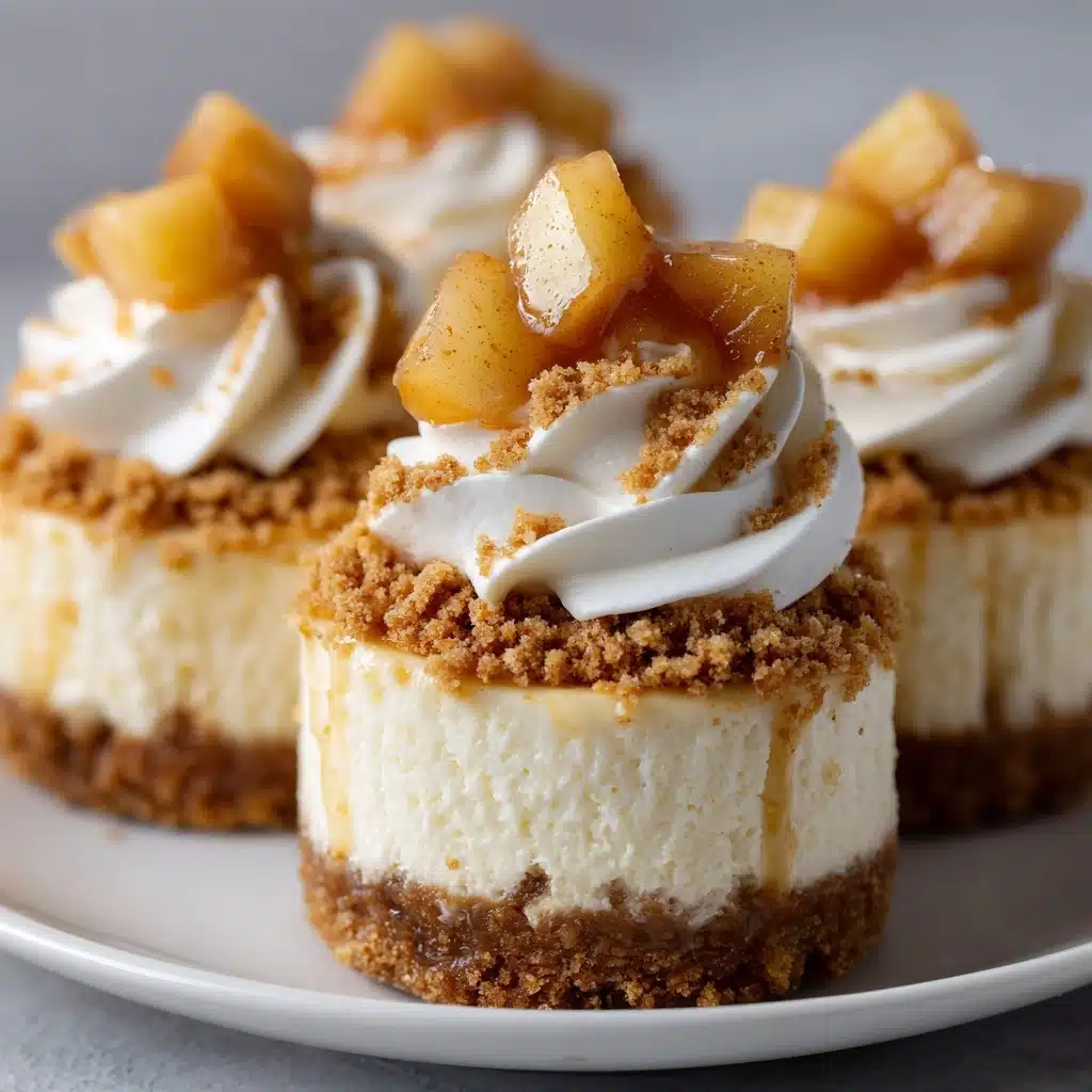 Apple Crisp Mini Cheesecakes Recipe - Recipe Image