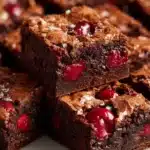 Chocolate Rhubarb Brownies Recipe