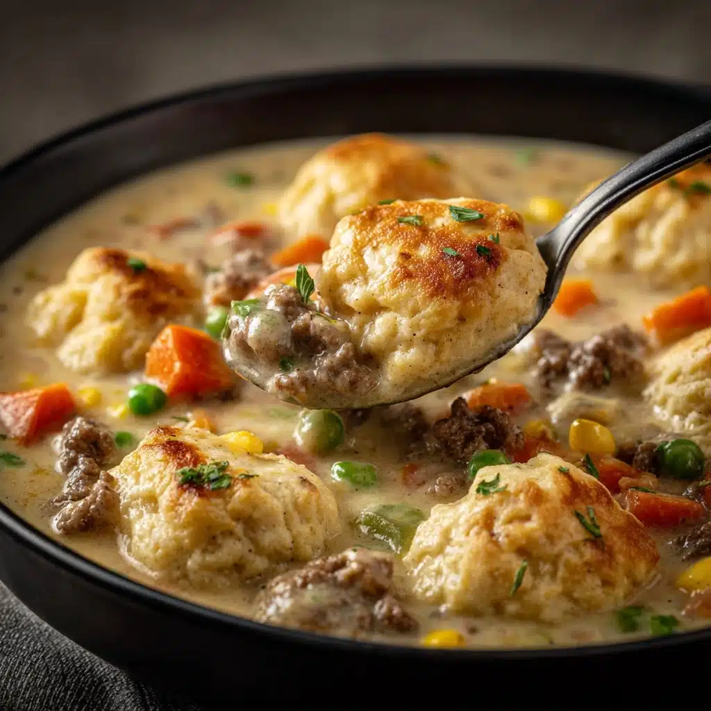 Ground Beef and Dumplings Recipe - Recipe Image