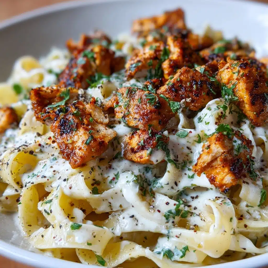 Creamy Cajun Chicken Linguine with Garlic Mozzarella Sauce – Irresistibly Delicious Dinner Recipe - Recipe Image