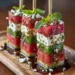 Watermelon Cucumber Feta Skewers: The Best 10-Minute Appetizer Recipe