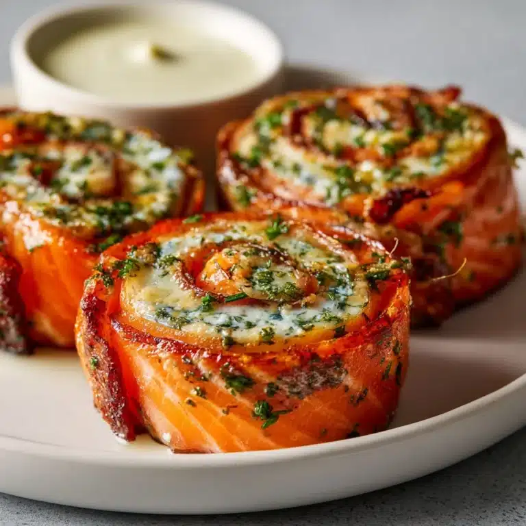 Stuffed Salmon Pinwheels Recipe
