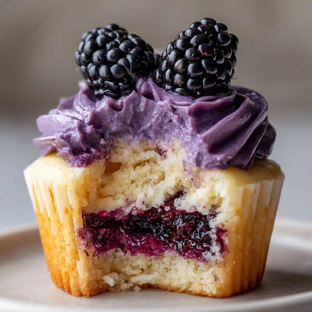Blackberry Lime Cheesecake Cupcakes Recipe - Recipe Image