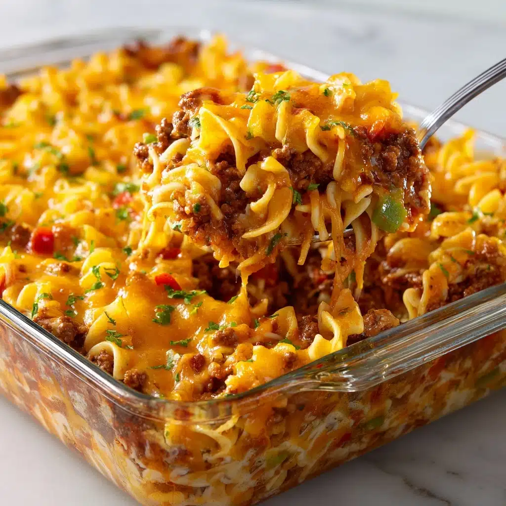 Southern Five Layer Beef Casserole Recipe - Recipe Image