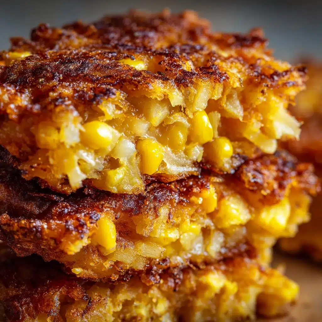 Crispy Cheddar Corn Potato Fritters Recipe - Recipe Image