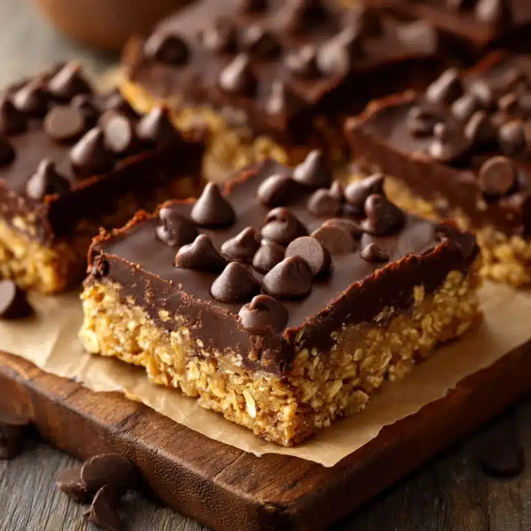 No-Bake Chocolate Oatmeal Cookie Bars Recipe