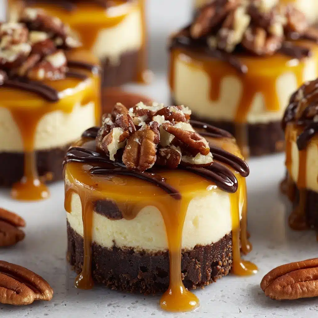 Mini Turtle Cheesecakes Recipe - Recipe Image