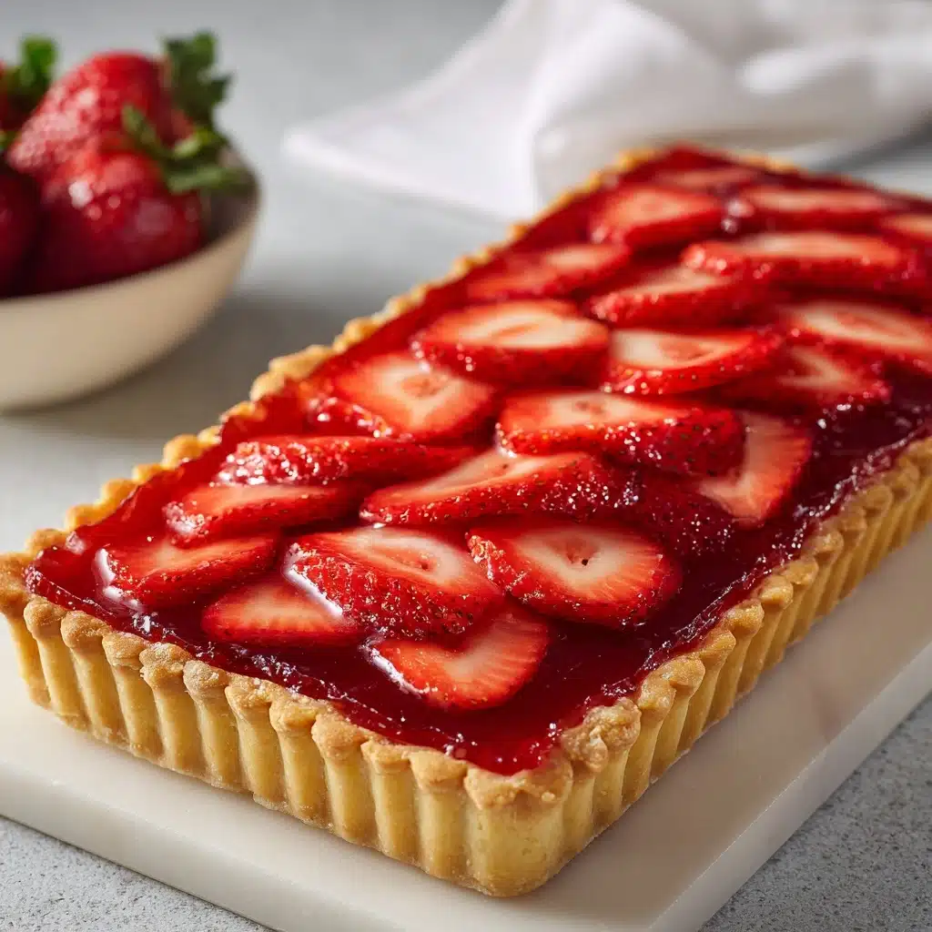 Easy Strawberry Slab Pie Recipe - Recipe Image
