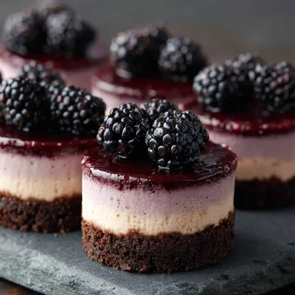 Blackberry Mini Cheesecakes Recipe - Recipe Image
