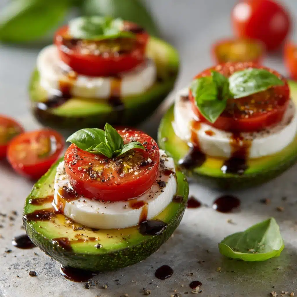 Caprese Stuffed Avocados Recipe - Recipe Image