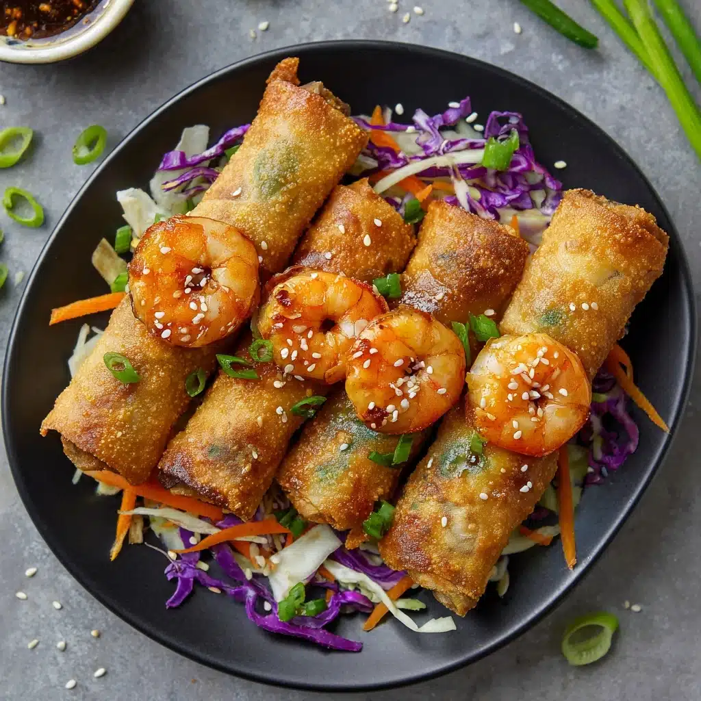Crispy Shrimp and Cabbage Egg Rolls Recipe - Recipe Image