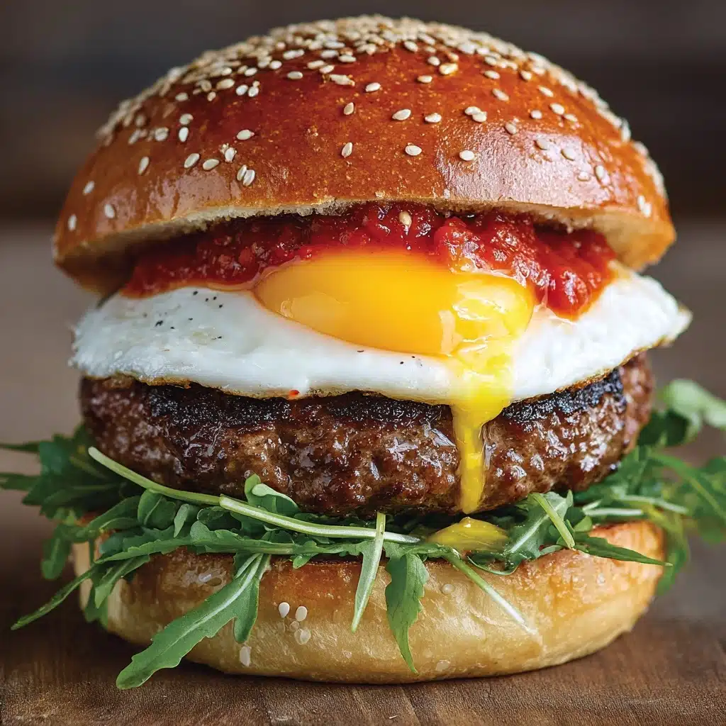 Burger with Fried Egg and Special Sauce Recipe