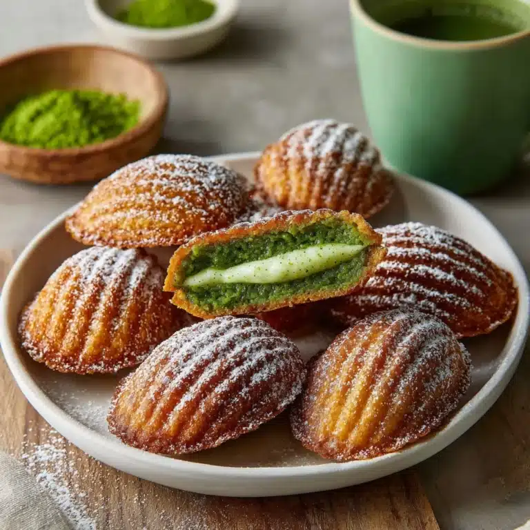 Pandan Coconut Madeleines Recipe
