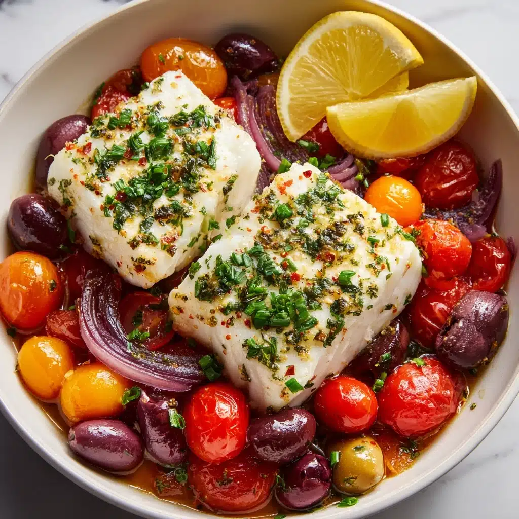 Mediterranean Baked Fish: A Flavorful Dinner Delight! Recipe - Recipe Image