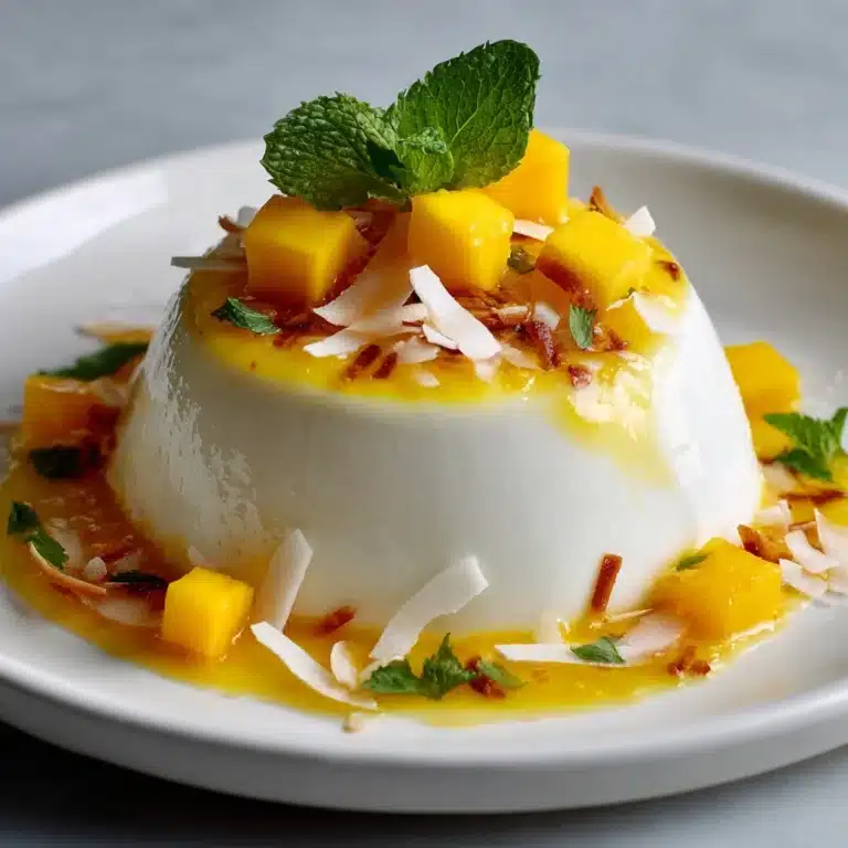 Mango Coconut Panna Cotta Recipe