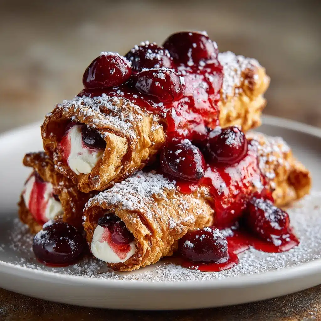 Cherry Cream Cheese Egg Rolls Recipe - Recipe Image