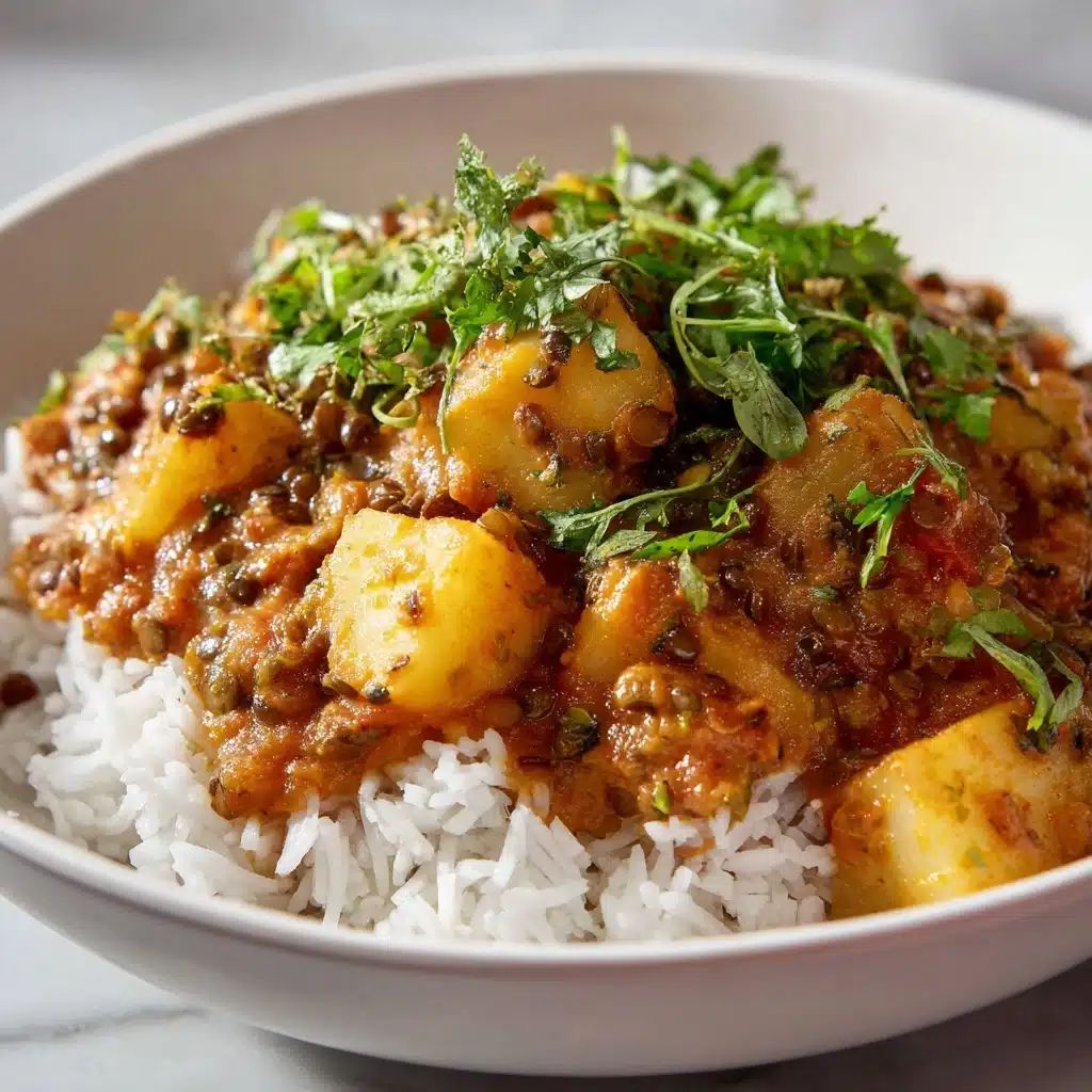 Vegan Butter Lentils and Potatoes Recipe - Recipe Image